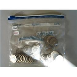 LOT, KENNEDY HALVES (APPROX $21 FACE VALUE)