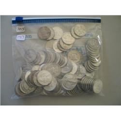 LOT, ASSORT SILVER HALF DOLLARS