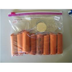 LOT, (8) ROLLS OF QUARTERS & (1) 1971 IKE