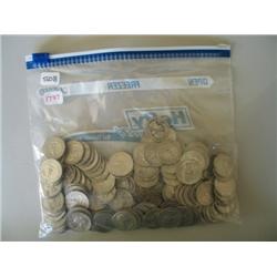 LOT, APPROX $156 90% SILVER QUARTERS