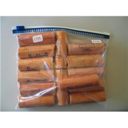 LOT, 14 ROLLS OF QUARTERS