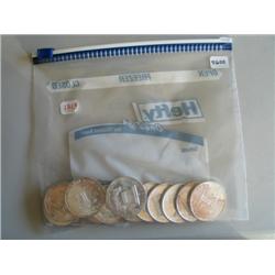 LOT, (13) 1 OZ COINS & QUARTER