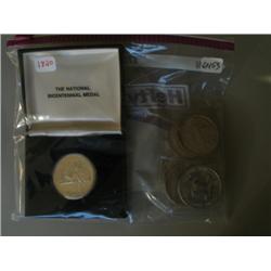 LOT, (6) 1 OZ SILVER COINS