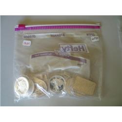 LOT, (10) 1 OZ SILVER COINS & (2) 1 OZ SILVER BARS