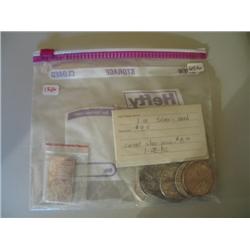 LOT, (6) 1 OZ SILVER COINS 1 OZ INGOT