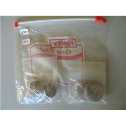 LOT, ASSORT SILVER QUARTERS (5) 1 OZ SILVER COINS