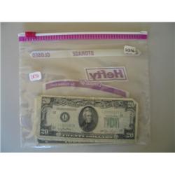 LOT, 1950 $20 BILL, 1953 $5 BILL, (6) $2 BILLS, (12) $1 BILLS