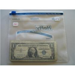 LOT, (20) $1 SILVER CERTS.