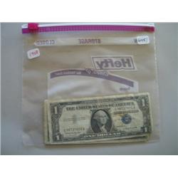 LOT, (8) $1 SILVER CERTS.