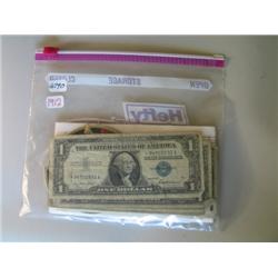 LOT, ASSORT. U.S. & FOREIGN CURRENCY