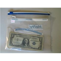 LOT, (10) $1 SILVER CERT. & (4) KENNEDY HALVES