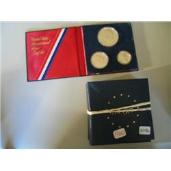 LOT, (4) 3 PC 1976 SILVER PROOF SETS