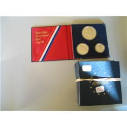 LOT, (4) 3 PIECE BICENTENNIAL COIN SETS