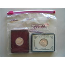 COMMEMORATIVE COINS (qty: 2)