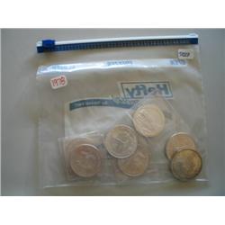 LOT, (7) 1 OZ SILVER COMM. COINS