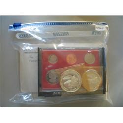 LOT (4) PROOF SETS, (2) 1 OZ SILVER COINS