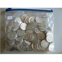 LOT, ASSORT COINS: APPROX $53.25 90% SILVER, (1) MORGAN, (2) PEACE & FOREIGN COINS
