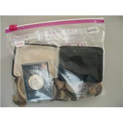 LOT, MISC. COINS, TOKENS & SILVER INGOT