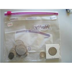 LOT, MISC. COINS & RING