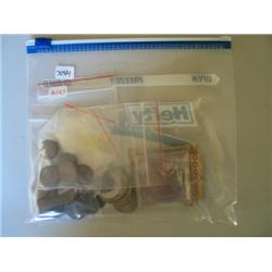 LOT, INDIAN HEAD PENNIES & FOREIGN COINS