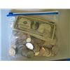 Image 1 : LOT, ASSORT COINS, KNIVES, (3) $1 SILVER CERTS., (4) $2 NOTES