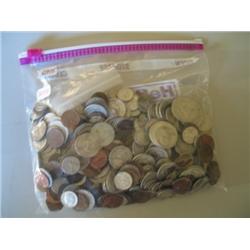 LOT, $30.45 90% SILVER, (11) BUFFALO NICKELS, CANADIAN SILVER, ASSORT. U.S./CANADIAN COINS