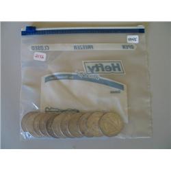 LOT, MORGAN DOLLARS: 1882, 1886, 1887, 1890, (7) 1921