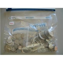 LOT, APPROX. (202) SILVER DIMES & (21) SILVER HALF DOLLARS