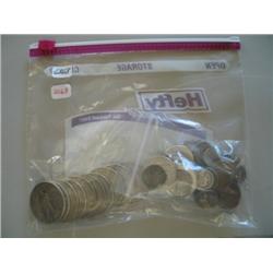 LOT, ASSORT. COINS, (4) MORGAN DOLLARS, (6) PEACE DOLLARS