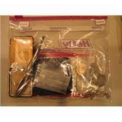 LOT, MISC JEWELRY, COINS & STONES