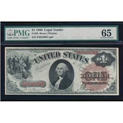 1880 $1 Legal Tender Note PMG 65