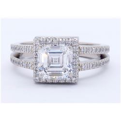 Platinum 1.41ctw GIA Cert Diamond Ring