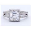 Image 1 : Platinum 1.41ctw GIA Cert Diamond Ring