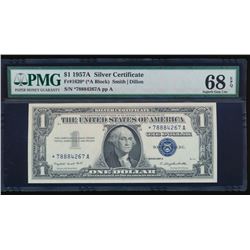 1957A $1 Silver Certificate Star Note PMG 68EPQ