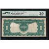 Image 1 : 1899 $1 Inverted Back ERROR Black Eagle Silver Certificate PMG 20