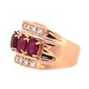 Image 2 : 14KT Rose Gold 3.61ctw Ruby and Diamond Ring