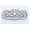Image 1 : Platinum 4.15ctw Diamond Brooch