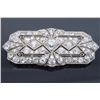 Image 2 : Platinum 4.15ctw Diamond Brooch