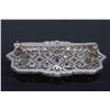 Image 5 : Platinum 4.15ctw Diamond Brooch
