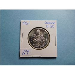 1961 FIFTY CENT PIECE