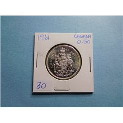 1961 FIFTY CENT PIECE