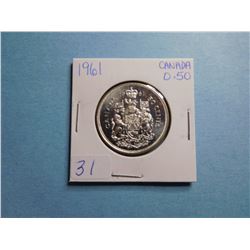 1961 FIFTY CENT PIECE