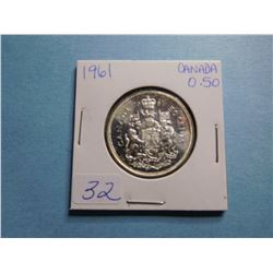 1961 FIFTY CENT PIECE