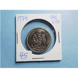 1974 FIFTY CENT PIECE