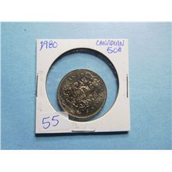 1980 FIFTY CENT PIECE