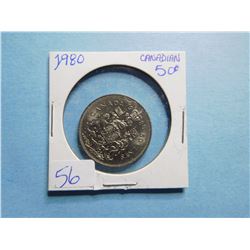 1980 FIFTY CENT PIECE