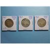 Image 1 : LOT OF 3 FIFTY CENT PIECES 1963