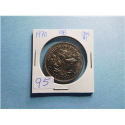 1970 MANITOBA DOLLAR CROCUS COIN