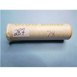 1978 TOP DATE DIME UNSEARCHED ROLL