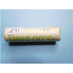 1978 TOP DATE DIME UNSEARCHED ROLL